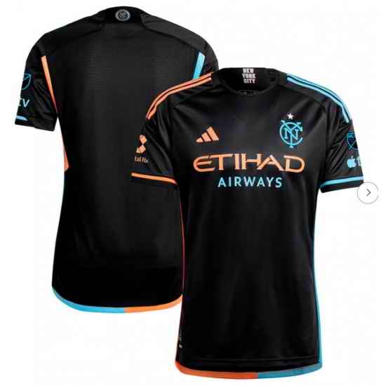Men's New York City FC adidas Black 2024 24 7 Kit Authentic Jersey